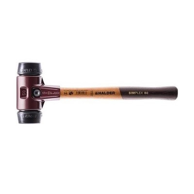 Halder Schonhammer SIMPLEX L.490mm Kopf-D.80mm mittelh.HO Gum.schwarz 3002.080