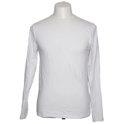 Zeeman, Langarmshirt, Größe: M, Weiß, Baumwolle/Elasthan, Einfarbig, Herren #56i