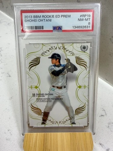 2013 BBM Shohei Ohtani Rookie Edition Premium Japan RC #RP19 PSA 8