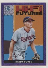 2022 Bowman Hi-Fi Futures Mega Box Purple Mojo Refractor 18/250 Brady House 04cw