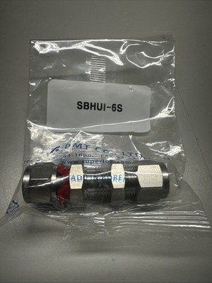 Superlok SBHUI-6S, 3/8  Bulk Head Fitting SS 316, Swagelok Ref # SS-600-61