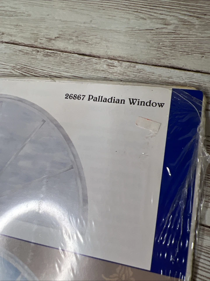 VTG Plaid Stencil Home Decor Palladian Window Pattern #26867 - Windows Mural - Image 3 of 4