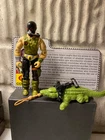 GI JOE Vintage Action Figure CROC MASTER Complete with File Card 1987