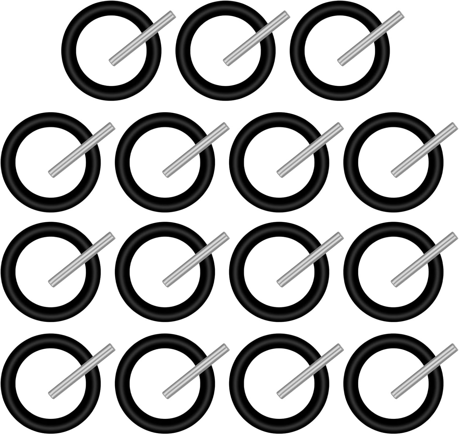 80 Pcs Replacement Pin and O-Ring,4mm Impact Ring and 3x25mm Socket Pins for 1/2