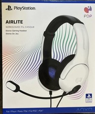 PlayStation 5 PDP AIRLITE Weird Headset with Mic for PS5, PS4 Frost White