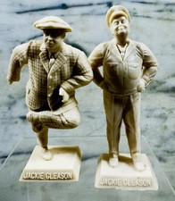 Vintage Jackie Gleason Plastic Figurines Lot 2 1960s TV Character Collectibles