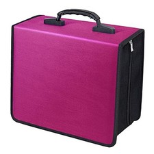 CD/DVD Binder, CD DVD Case Holder Binder 400 Capacity CD/DVD White binder Rose