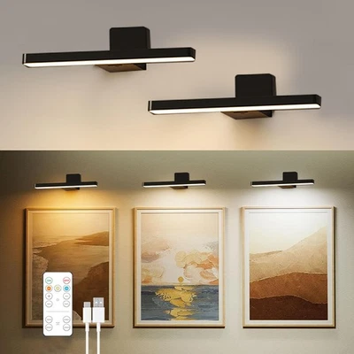 2x Rechargeable Picture Lights for Wall, Battery Operated Wireless Picture Light - Image 1 of 4