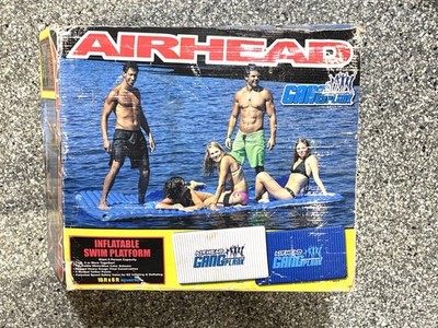 Airhead Gang Plank Inflatable Floating Swim Platform Mat 6 Person AHGP-6 NEW