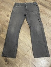Dickies Men's Heavyweight Carpenter Work Jeans 34x32 Brown