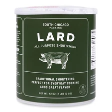 South Chicago Packing Traditonal LARD Shortening, 42 Ounces, Specialty... 