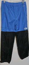 The North Face Teen Antora Rain Pants Sonic Blue Black Size Large NWT