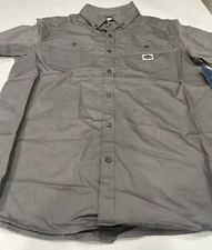Buffalo Outdoors- Men’s Short Sleeve Button Down Work Shirt- Size L