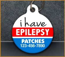 Epilepsy Medical - Pet ID Tag - CUSTOM MEDICAL ID for Dog or Cat Personlized