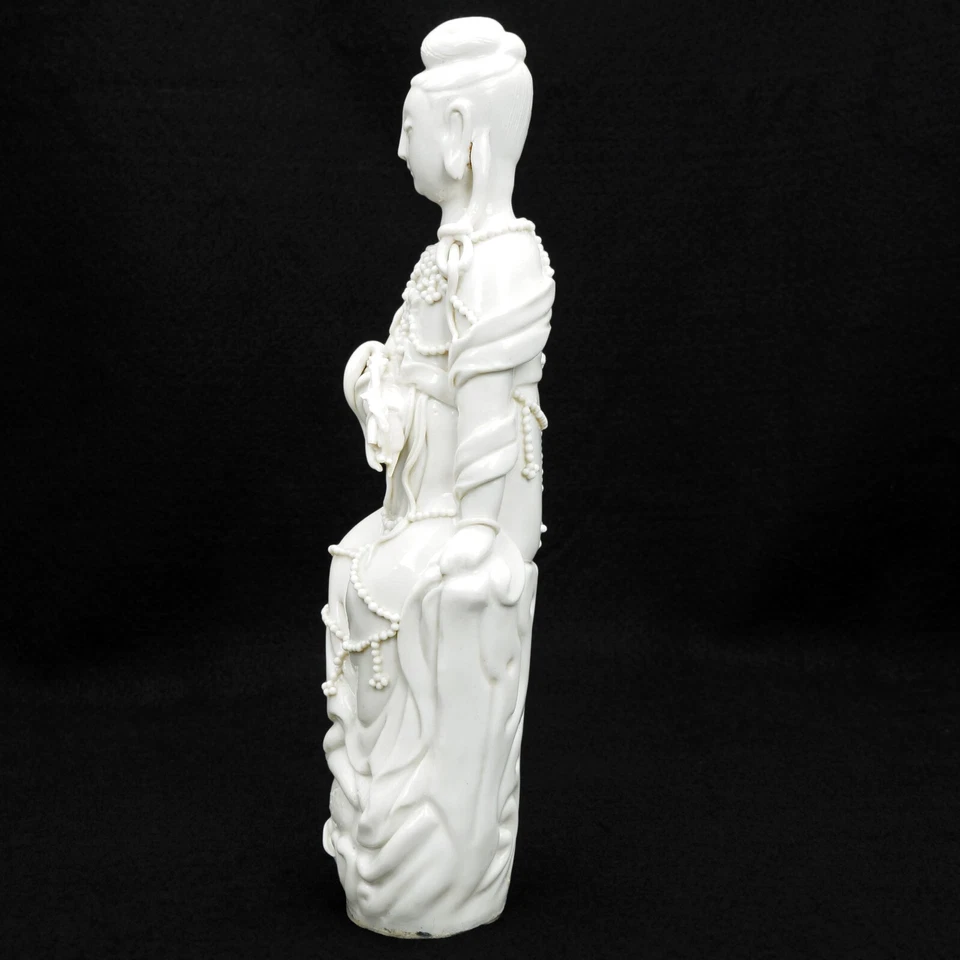 Blanco chino de China Guanyin tardío Qing/República Foto 3 de 4