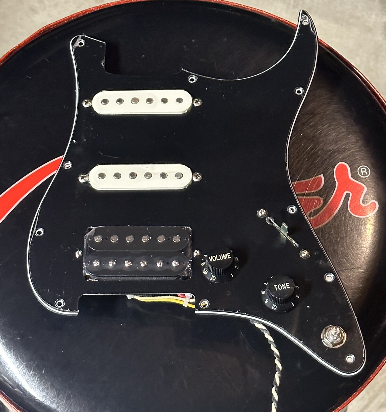 Fully Loaded HSS Stratocaster Compatible Scratchplate Alnico V Pickups - White E - Foto 3