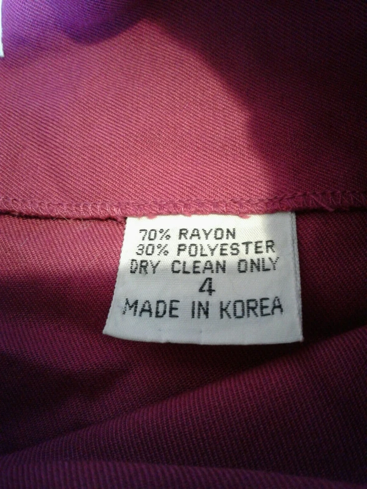 Vestido ejecutivo vintage Albert Nipon talla 4 púrpura (CB2) Foto 4 de 4