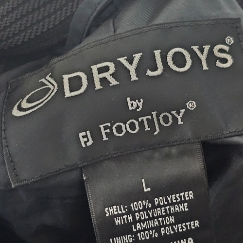FootJoy Dryjoys Pants Men Large L Black Lined Zip Ankle Golf Outdoors Waterproof - Picture 15 of 17