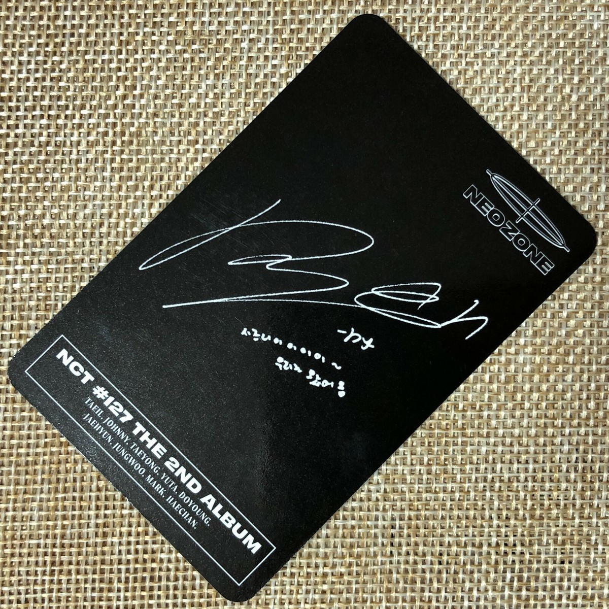 NCT 127 DOYOUNG [NEO ZONE] Official Photocard, 2nd Album KIHNO Ver