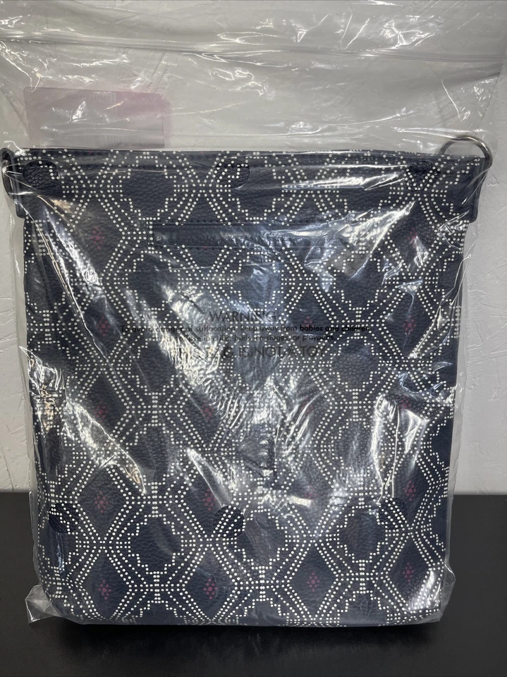 Bolso de Hombro Organizador Ltd - Azul Marino Punteado Geo Guijarro Foto 4 de 4