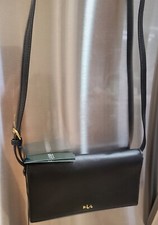 NWT Ralph Lauren "Dowell" Mini Crossbody Bag/Wallet Black.