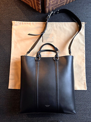 MICHAEL KORS COLLECTION Tragetasche Schwarz Leder LG NS Cornelia Palmellato Neu mit Etikett NEU