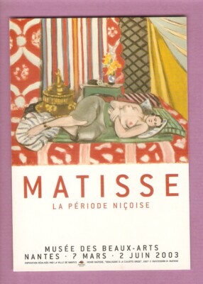MATISSE non-postcard Expo.The Nice period Museum Nantes 2003