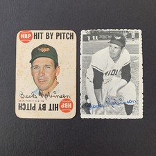1969 1968 Topps Brooks Robinson Decile Edge & Hit By Pitch Game Card  Solid ⚾️