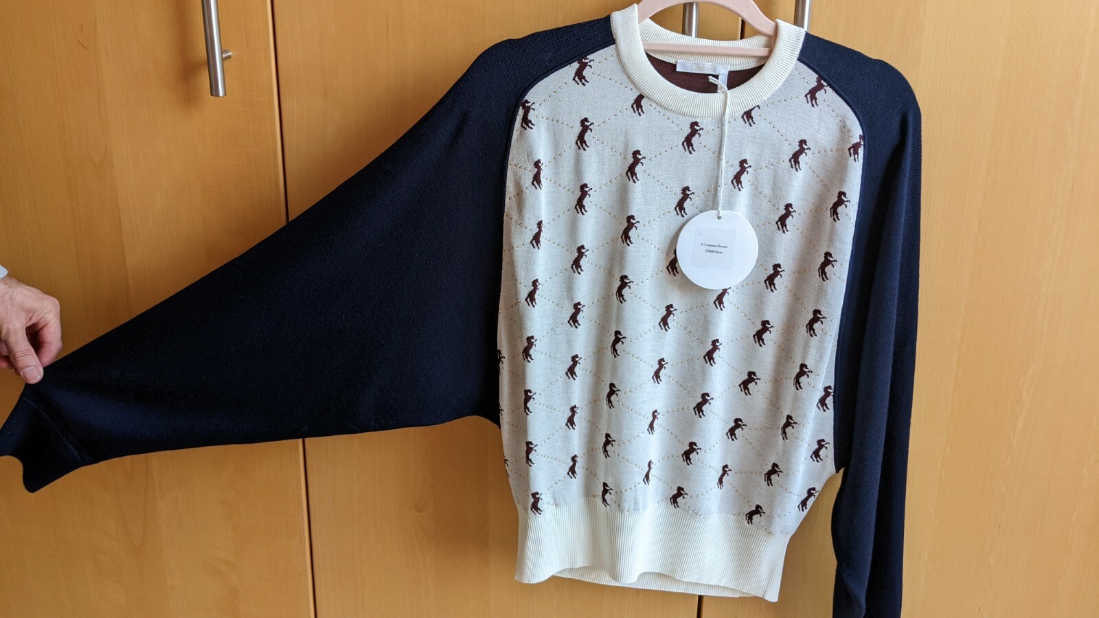 Chloe Sweater Jumper In Horse Jacquard Knit With Studs Size S (8-10) RRP £940 ❤️ image 8