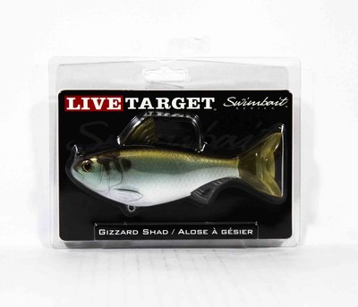 Live Target GZS139MS703 Swimbait Gizzard Shad 5.5 Inch Green Bronze (9419)