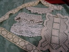 handmade lace lot crochet cotton etc. + garden