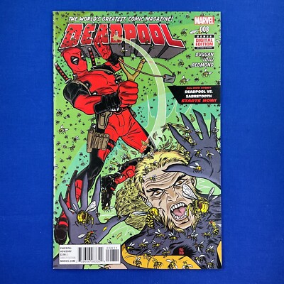 Deadpool #8 Deadpool vs. Sabretooth: Part 1 of 4 Marvel Comics 2016