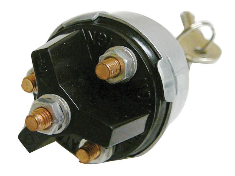 Universal Ignition Switch 3/4" Thread 4 Stud Terminal ACC/OFF/ON/START
