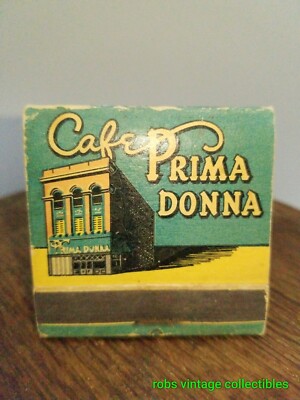 Matchbook Cafe Prima Donna Reno Nevada Vintage Restaurant Advertising 