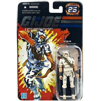 NINJA FIGURE STORM SHADOW G.I. JOE OVP 2007 HASBRO GI 25 ANNIVERSARY TOY COBRA