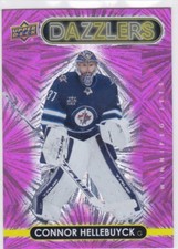 21/22 UD..CONNOR HELLEBUYCK..DAZZLERS..PINK..SP..# DZ-50..JETS..COMBINED SHIP
