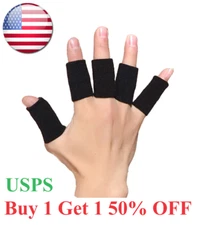 10Pcs/Set Basketball Finger Sleeves Stretchy Arthritis Pain Relief Protector 