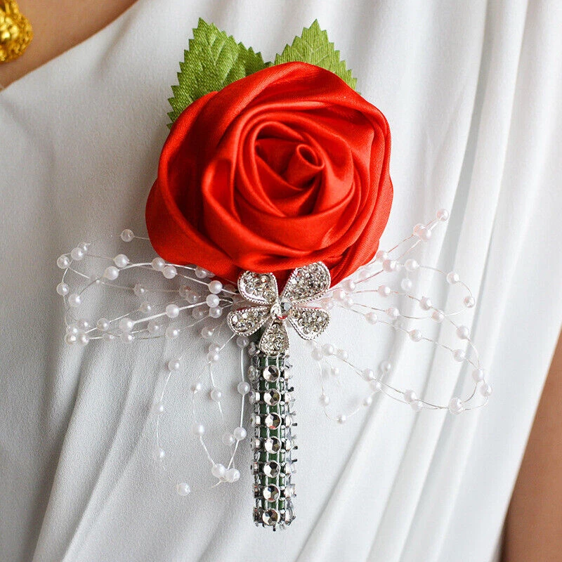 Eternal Angel Wedding Party Decoration Wrist Corsage Boutonniere for Groom - Image 4 of 4