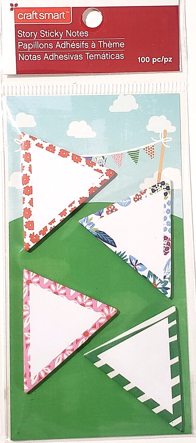 Craft Smart Story Sticky Notes with Banner Flags 4 Pads-image