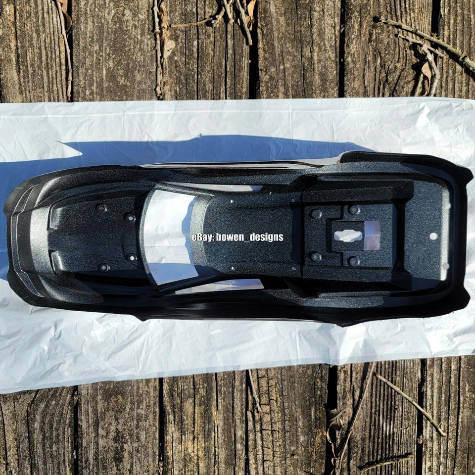 Traxxas Custom Painted RC Body 4x4 Rustler VXL XL5 Shifting Clear Windows Chrome - Image 3 of 4