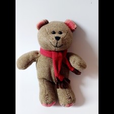 Starbucks Bearista Bear Winter 2009 Sweater Knit In Red Scarf Plaid Ears  Feet
