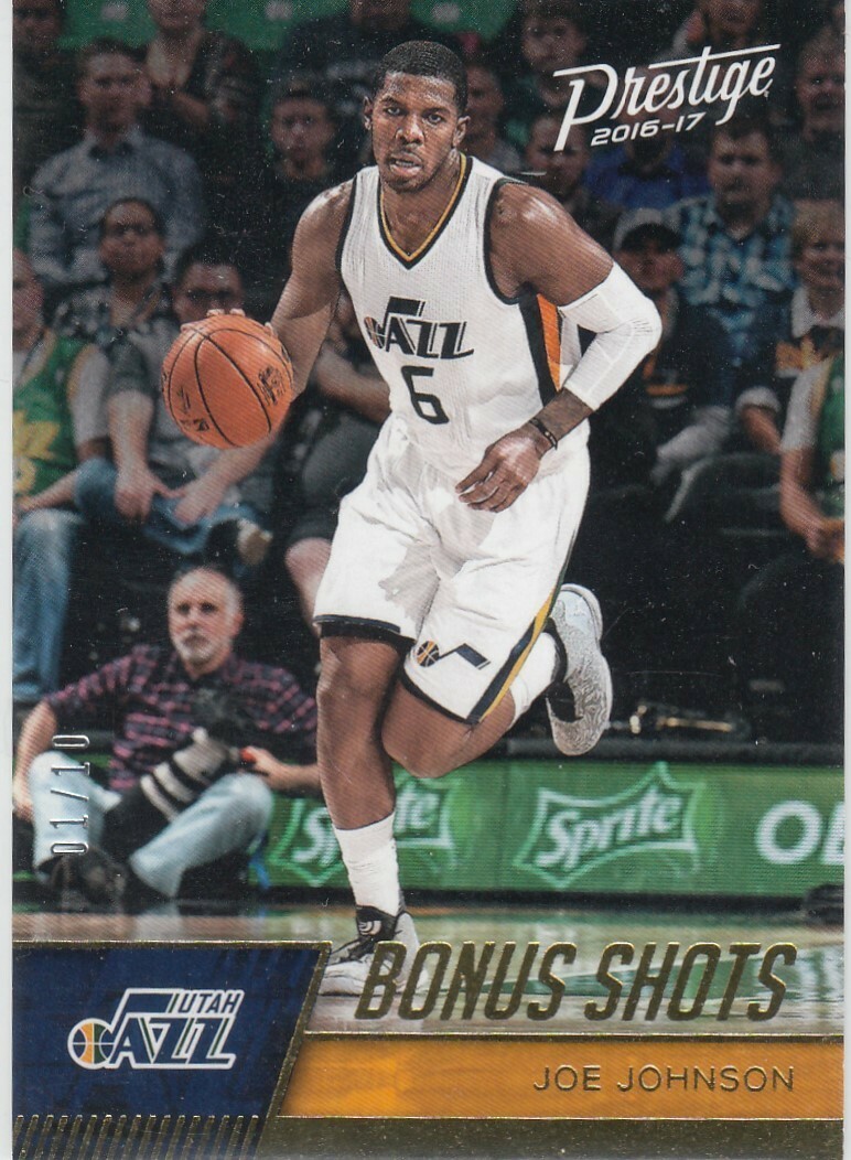 2016-17 Joe Johnson Prestige GOLD BONUS SHOTS 01/10 - #110  Jazz Hawks