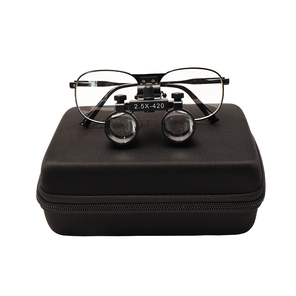 Loupe Binoculaire Clipable 2.5X Pour Lunettes - Distance De Travail 440-540mm, Idéale Dentiste Ou Bricolage