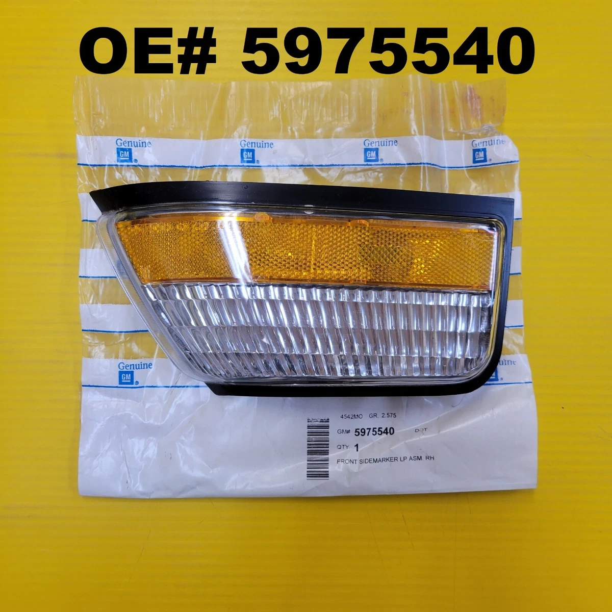 NEW OEM GM OE# 5975540 Front Side Marker Lamp Light | eBay