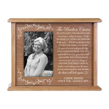Custom Cremation Urn for Human Ashes Holds 200 cu in w/ 4x6 Photo - Broken Chain
