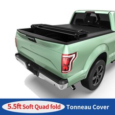 Yitahome 4-fold 5.5ft Soft Tonneau Cover For 2015-2026 Ford F-150 F150 Truck Bed Yitahome 4-fold 5.5ft Soft Tonneau Cover For 2015-2026 Ford F-150 F150 Truck Bed