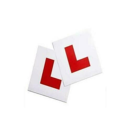 2 x L Plate Learning Plates Magnetic Car Plates Exterior New Secure & Safe - Picture 1 of 1