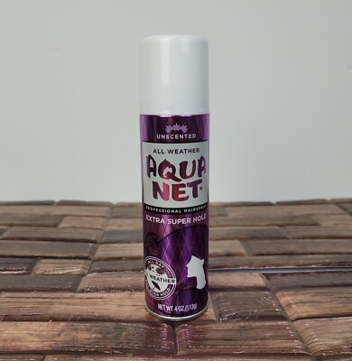 1X Aqua Net ALL WEATHER Prof Hairspray EXTRA SUPER HOLD Unscented 4 OZ Each 