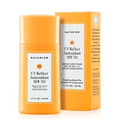 Naturium Sheer Daily Facial Sunscreen 1.7 Fl Oz Water Resistant Broad Spectrum
