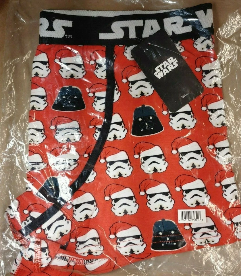 Star Wars Christmas Holiday Boxer Briefs Stormtrooper Darth Vader Men's M-XL - Image 2 of 3